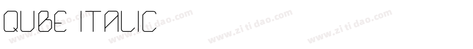 QUBE ITALIC字体转换